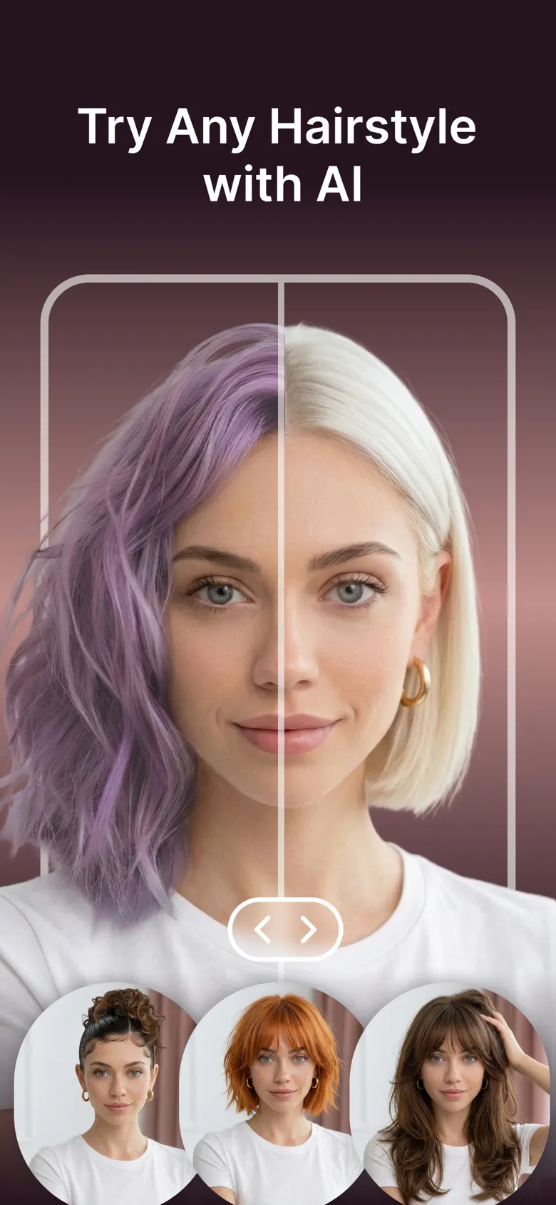 Try any hairstyle with AI